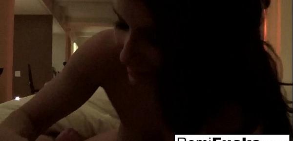  Home movie sex in a hotel with sexy Romi